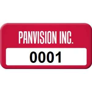  Custom Asset Label With Numbering, 0.75 x 1.5 AlumiGuard 