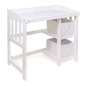 White Changing Table with Desk Conversion 