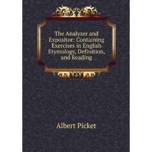   in English Etymology, Definition, and Reading Albert Picket Books