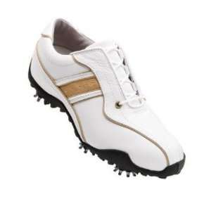  FootJoy LoPro Golf Shoes White/Tan 97153 Wide 6.5 Sports 