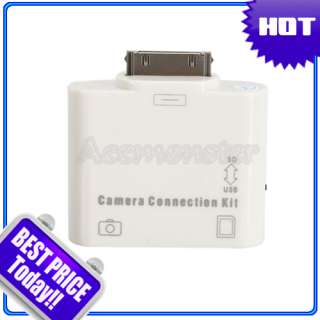 2in1 USB Camera Connection Kit SD Card Reader for iPad White  