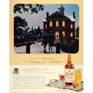  Hall Old City Philadelphia Whisky   Original Print Ad