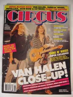 1991 Circus Mag Metallica Motley Crue Van Halen  