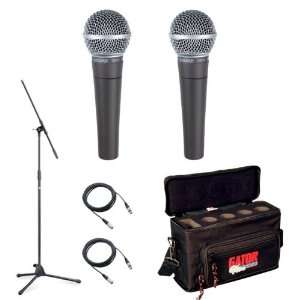  Shure SM58 LC Microphone Pack with Two SM58 LC Microphones 