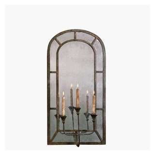  Jaron Large Candle Sconce Contemporary Mirror: Home 