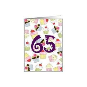  Cupcakes Galore 65th Birthday Card: Toys & Games