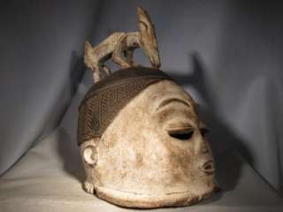 Africa_Congo Suku helmet mask #5 tribal african art  