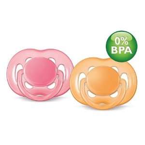  Avent BPA Free Freeflow Pacifiers, 6 18 m Girl Colors 