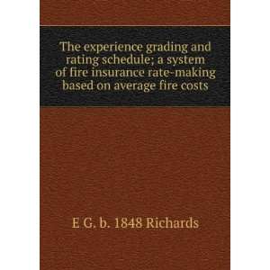   rate making based on average fire costs E G. b. 1848 Richards Books