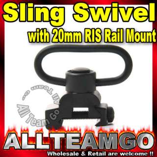 Quick Release Sling Swivel Mount fit 20mm RIS Rail  