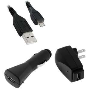  Adapter + USB Home Wall Travel AC Charger Power Adapter + Micro USB 