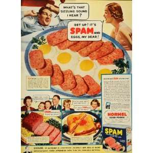  1939 Ad SPAM Meat Pork Eggs Sandwich Breakfast Dinner 