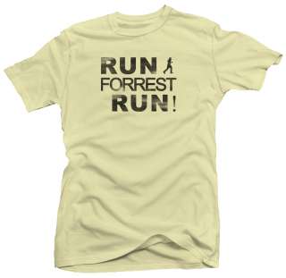Run Forrest Movie Retro Gump Grunge Funny New T shirt  