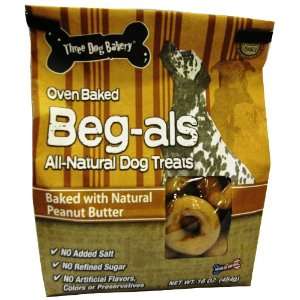  3 Dog Bakery Begal Dog Treat Peanut Butter