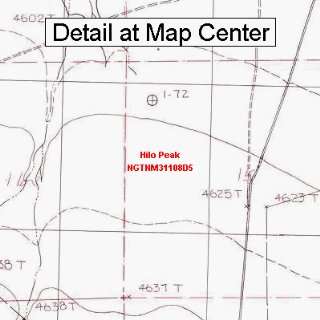  USGS Topographic Quadrangle Map   Hilo Peak, New Mexico 