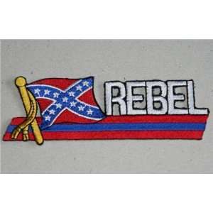  Dixie rebel confederate flag iron on patch applique 