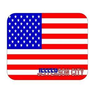  US Flag   Jefferson City, Missouri (MO) Mouse Pad 
