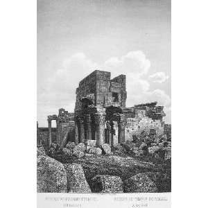 LEBANON Ruins of Roman Temple of the Sun Baalbec Baalbek Middle East 