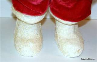 Vintage Huge Paper Mache Santa with Mica Boots 20  