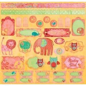  Boho Baby Girl Cardstock Stickers: Arts, Crafts & Sewing