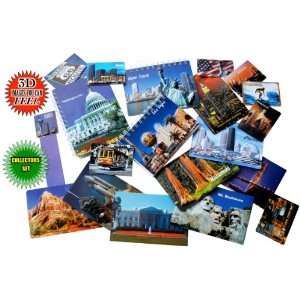  3D United States Cities Tourist Attractions Deluxe Jumbo 