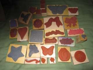 Stampin Up HUGE LOT ASSORTED RUBBER STAMPS HERO ARTS ETC  