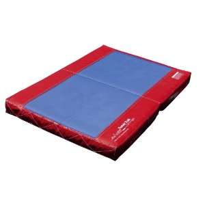  Tumbl Trak Practice Mat, Red Vinyl and Blue Breather Mesh 