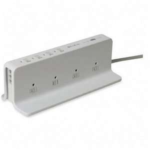   shaped surge protector, 6 ft. cord, 3195 joules, white Electronics