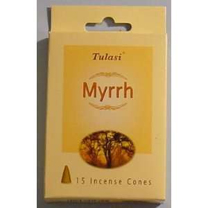  Tulasi Incense Cones   15 Cones (Myrrh)