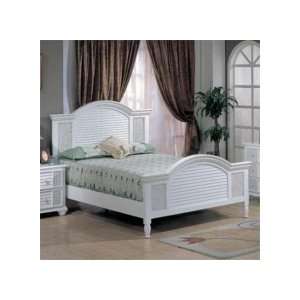  Hospitality Rattan Ships Wheel Queen Panel Bed: Home 