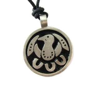  Tsuru the Crane, for Purification the Soul Pewter Talisman 