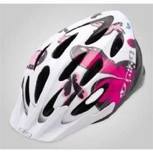  Giro Flume Kids Cycling Helmet  White/Pink Butterflies 