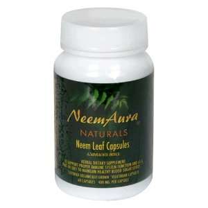 Neemaura Naturals Neem Leaf Capsules (Azadirachta Indica), 400 Mg, 60 