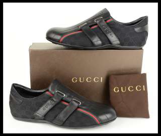   SHOES GG LOGO CANVAS & LEATHER WITH WEB DETAIL 14.5G / 15 / 48E  