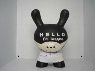 Signed Kidrobot Huck Gee Hello Im Insane HII 8in Dunny  