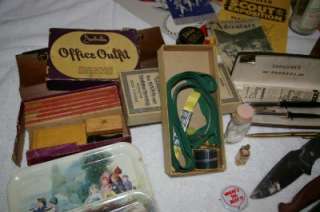 Junk Drawer Vintage Lot ~ Jewelry, Vietnam Badge, Knives and More 