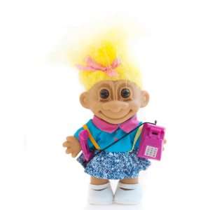  My Lucky Telephone Troll Doll   Yellow Hair: Toys & Games