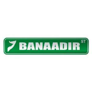   BANAADIR ST  STREET SIGN CITY SOMALIA