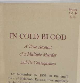 Truman Capote   In Cold Blood   1st 1st HCDJ   1965   NR  