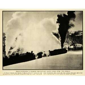 1937 Print Donner Summit Truckee Train Southern Pacific Railway 