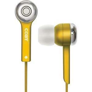  COBY Yellow Jammerz 3.5mm Stereo Headset for Apple iPhone 3GS 
