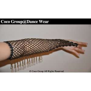  Belly Dance / Tribal Belly Dance Black Net Gloves / Pair 