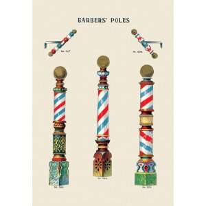  Barbers Poles 44X66 Canvas