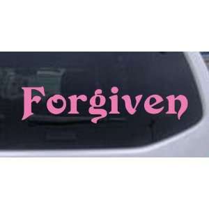 Pink 30in X 7.0in    Forgiven Christian Car Window Wall Laptop Decal 