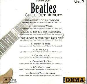 CD MUSIC BEST OF BEATLES CHILL OUT TRIBUTE VOL. 2 IN MY  