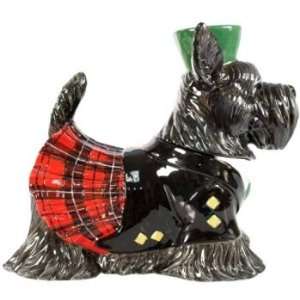  Scottish Terrier in Kilt Cookie Jar