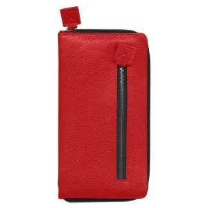   Pierre Belvedere Leather Travel Wallet, Red (393820)