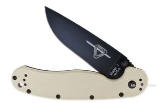 Ontario RAT 1 Desert Tan/Blk AUS 8 Folding Pocket Knife  