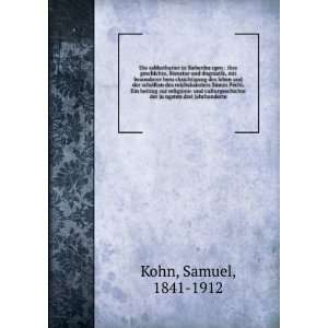   der juÌ?ngsten drei jahrhunderte Samuel, 1841 1912 Kohn Books