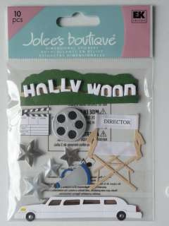 Vacation86 JOLEE 3D Stickers HOLLYWOOD Vacation Travel  